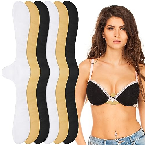 Boyiee 6 Pad per Reggiseno in Cotone per Sudore Fodera Morbida Assorbente sotto Seno Cuscinetti per Donna, 3 Colori (XL)
