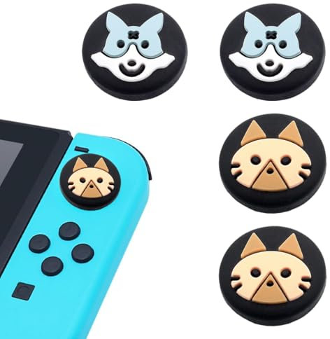 CUZKC Compatible con 4 Tapas de Joystick Switch Nintendo Switch Lite OLED