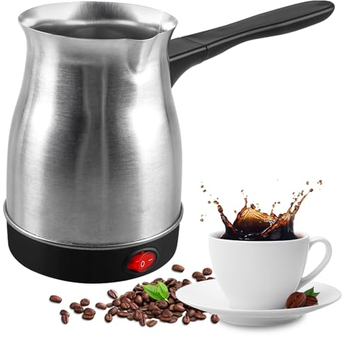 Vegena Cafetière Turque, 800ml Machine À Expresso À Induction, Cafetière Turque, Machine À Café Électrique Turque, Cafetière Électrique Pour La Maison, Le Bureau Les Voyages