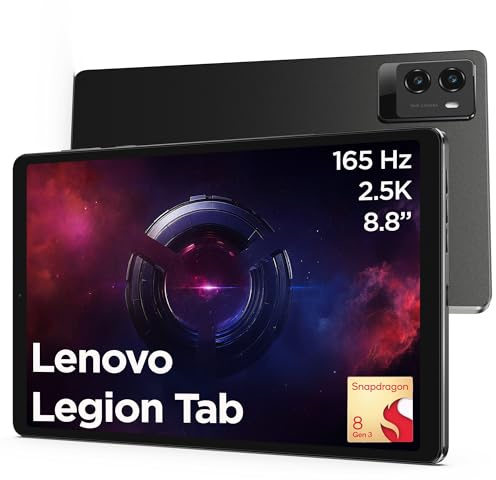 Lenovo Legion Tab Tablet | 8.8 WQXGA Display | Qualcomm Snapdragon 8 Gen 3 | 12GB RAM | 256GB eMMC | Android 14 | Eclipse Black