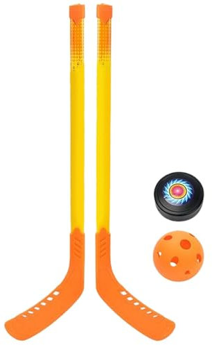 Crosse de Hockey Junior – Ensemble de Crosses de Hockey et palets pour Tout-Petits | 70,5 x 17 x 2 cm - Ensemble de Crosse de Hockey sur Glace réglable pour - Ensemble léger