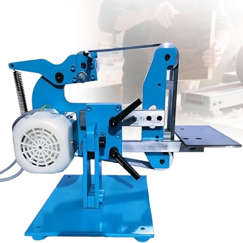 Ponceuse électrique à bande et meuleuse de polissage, puissance de 750 W/1100 W pour meulage multi-angle, parfaite pour le polissage, la finition et l'élimination de la rouille