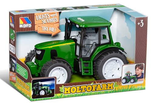 MOLTO - Tractor Infantil con Motor, Escala 1:16 Luces y Sonidos + 3 años