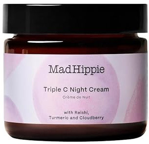 Mad Hippie Triple C Night Cream – Face Moisturizer, Skin-Brightening, Anti-Aging Skin Care with 3 Forms of Vitamin C, 2.1 Oz