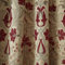 SINGLE PENCIL PLEAT THERMAL DOOR CURTAIN PANEL LIGHT GOLD with Red Chenille details 66 x 84 drop~168 x 214 cm SUPER THICK HEAVY WEIGHT PERIOD STYLE TAPESTRY.(One single panel-ONLY ONE WILL BE SENT)