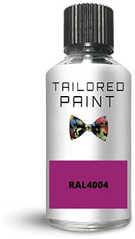 RAL4007 Purple Violet Gloss Touch Up Paint with Brush Direct Gloss Paint for Wood, Metal, Plastic, PVC, UPVC, Fascia Soffit Furniture Boards - Indoor & Outdoor