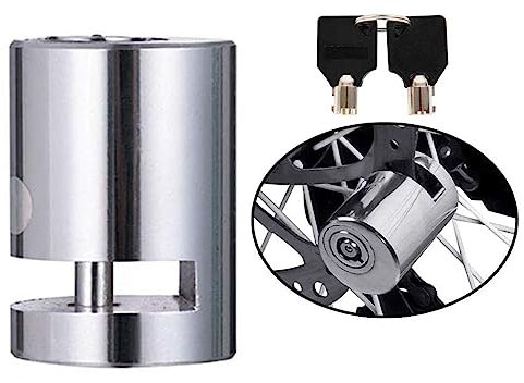 Ezweiji Antifurto Moto,Blocco Bicicletta Antifurto, Mini Blocco Freno A Disco Antifurto In Acciaio Legato, Blocco Freno Moto Per Bicicletta/auto Elettrica/moto Con Pastiglie Freno A Disco