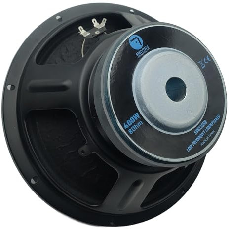 Seven Soundvector SVG12SUB/8 Subwoofer 12 Pulgadas Altavoz Profesional de Grave Sub-Grave 8 Ohm 400W AES 800W Peak