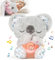 Huggee Koala, Schlummer Koala Kuscheltier mit Herzschlag, Schlaf Koala Schlummer Kuscheltier mit Lichtern und Geräuschen, Beruhigender Koalabär, Geburtsgeschenk für Mädchen und Jungen Neugeborene