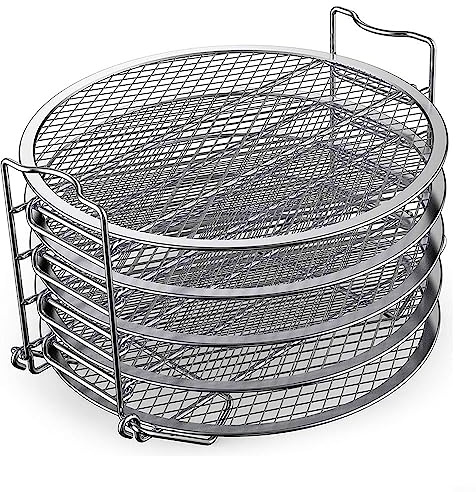 Gardez les aliments frais avec la grille de déshydratation multicouche en acier inoxydable pour autocuiseur Foodi et friteuse à air comprimé