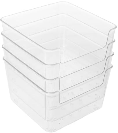 SHINEOFI Caja de Baño para Hámster 4 Piezas Transparente Tamaño Pequeño Cuadrado Bandeja de Arena para Jerbos Lemmings y Roedores Pequeños Accesorio de Baño Antideslizante para