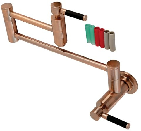 Kingston Brass KS810DKLAC Kaiser Pot Filler, Antique Copper