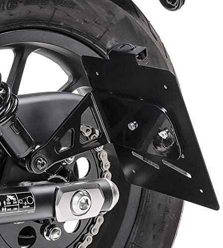 Kennzeichenhalter seitlich M kompatibel mit Honda Rebel 500 17-25 schwarz