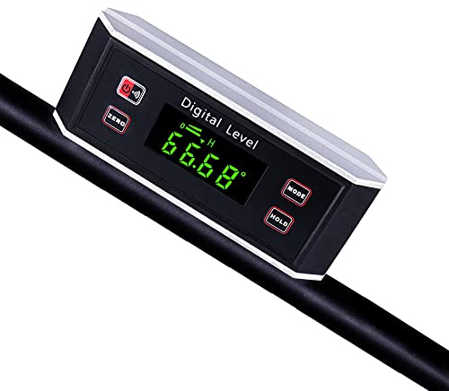 Inclinometer, Digital Protractor/Level/Angle Finder and Gauge Tools with V-Groove Magnetic Base and Backlight - Dust and Waterproof IP65 Precision Smart Level（Not include battery）