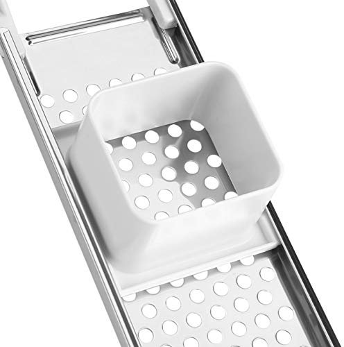 Kadimendium Spaetzle Maker Egg Spätzle Dumpling Maker Fabricant de Nouilles en Acier Inoxydable Fabricant de Nouilles Poussoir de sécurité Fabricant de Nouilles Râpe à Fruits Râpe à légumes
