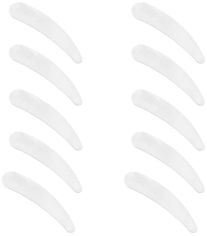 Scoop Für Cremespatel, 10 Pcs Make-up gebogenen Spatel, Spatel Kosmetik, Kosmetik Maske Scoop, Mini Kosmetikspatel