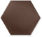 Wandkissen 3D-Wandpaneele zur Selbstmontage, aus Veloursstoff mit weicher Füllung Kopfteil als Dekoration für Schlafzimmer Büros Kinderzimmer Flure - Hexagon 40x35 cm Braun