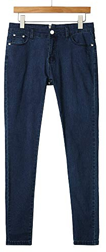 IQYU Sexiga jeans dam push up rumpa – skinny jeans dam hög midja stretch jeans slim fit jeans med dragkedjor Po-Pushup damjeans långa sommarbyxor stora storlekar fritidsbyxor/tubjeans