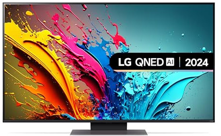 LG 55QNED87T6B 55-Inch 4K UHD Smart TV, (α8 AI Processor, Freeview Play and Amazon Alexa, 120Hz), Essence Graphite [Model 2024]