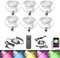 GEYUEYA Home WiFi Bluetooth Spots LED Encastrable au sol Extérieur Interieur Ø30MM 12V RGB Étanche IP67 Spot Encastrable Led avec Télécommande,LED Lumières éclairage pour Terrasse et patio Lot de 6