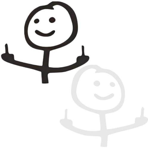 4 Pezzi Adesivo- Adesivi Auto Divertenti Adesivi per Auto Esterni, adesivi per auto esterni, adesivi macchina, Adesivi per persone spregevoli