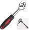 1/4 Drive Ratchet, 24-Teeth Quick-Released Socket Wrench Handle Reversible Soft Grip Ratchet, Torque Socket Wrench Auto Repair Garage Tool for Car Repair Furniture Auto