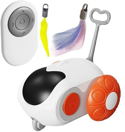 Interactivo para Gatos, Inteligente Recargable, Juguetes interactivos para Gatos de Interior, para Mascotas, Interiores, hogar, Juego, Ejercicio, del aburrimiento