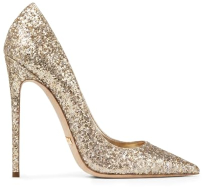 VOGEL VERE Escarpins Femme Pailletés Talons Hauts Aiguille Bout Pointu | 10cm, Stiletto, Pailletés, Bout Fermé, Sexy, Élégants, Escarpins De Mariée, Chaussures De Soirée, Mariage, Fête, Bureau