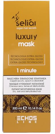 Echosline Seliàr Luxury Maschera Idratazione Istantanea per Capelli Secchi e Disidratati