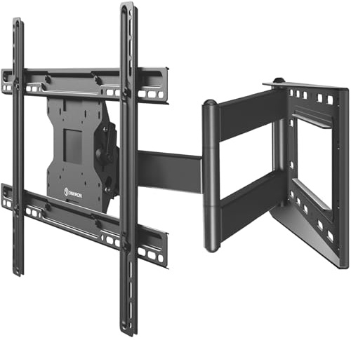 ONKRON TV Wandhalterung schwenkbar für 40-75 Zoll Fernseher bis zu 68 kg, TV Halterung Langer Arm, ausziehbar neigbar, VESA 100x100-600x400, universal Wandhalterung Fernseher Schwarz M7L-B
