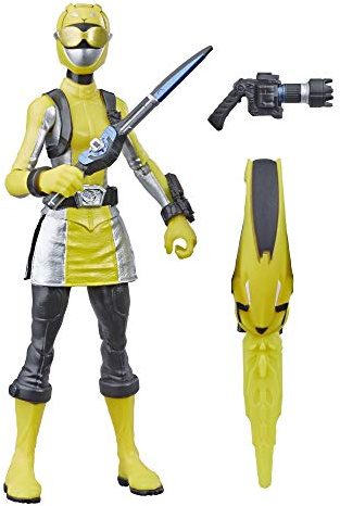 Power Rangers Beast Morphers Yellow Ranger 6-inch Action Figure Toy inspired by the Power Rangers TV Show