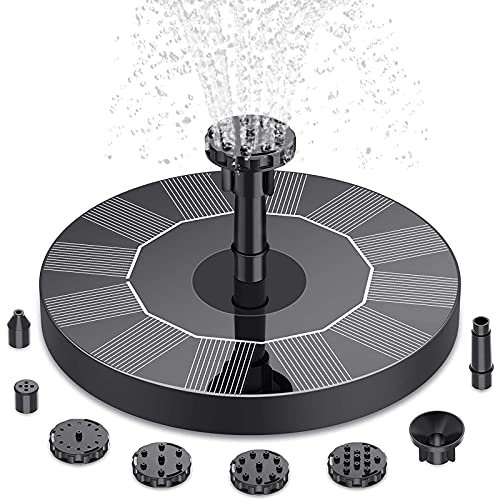 ROYIYI Fontaine solaire Petit jardin Fontaine Flottante Miniature Fontaine d'eau solaire Jet d'eau Solaire Flottant Pompe Solaire Extérieure de Fontaine pour L'aquarium de Jardin de Piscine