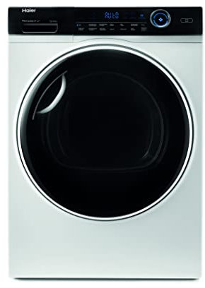 Haier I Pro Series 7 Plus HD90-A3Q979U1 Wi-Fi Freestanding Heat Pump Dryer with LED Display, 9kg Load, White [Energy Class A+++]