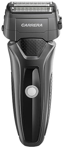 CARRERA - Bart Rasierer Herren elektrisch für [Nass- und Trockenrasur] – Präziser und ergonomisch geformter Rasierapparat mit LCD-Kontrollanzeige und Hochleistungsakku - Elektrorasierer Herren