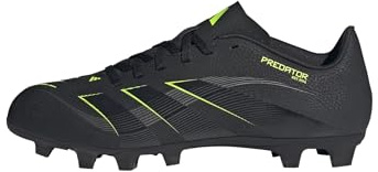 adidas Unisex Predator Club Firm Ground/Multi Ground Football Boots, Core Black/Carbon/Lucid Lemon, 43 1/3 EU