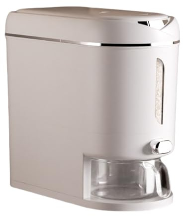 Wdbild Dispensador de arroz multiusos de gran capacidad con taza medidora de escala para despensas de cocina, almacenamiento de cocina