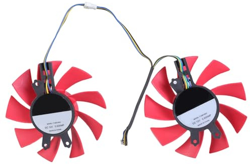 UncleS Ventilador De Refrigeración GPU Eficiencia para Tarjeta Gráfica RTX2060 GTX1660 1660Ti Refrigeración VGA 4 Pines Funcionamiento Fácil Y Silencioso Ventilador GPU 75mm