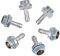 Richer-R 6 Pcs G1/4 Zoll Gewinde Barbs Fittings, Flexibel PC Wasserkühlung Kupfer Fitting G1/4 Gewindestecker Barb Stecker für Verbindung Zwischen Wasserblocks/Heizkörpe/Wasserpumpen usw.(6mm)