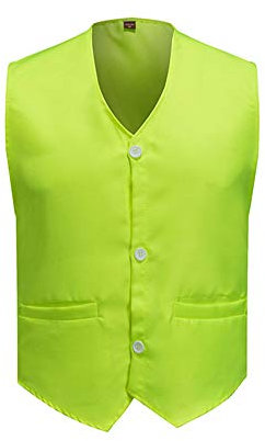 PengGengA Unisex Arbeit Weste Outdoor-Aktivitäten Werbung Freiwillige Oberteil Jacke Grün M