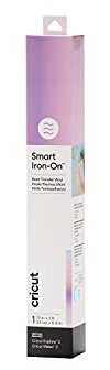 Cricut Smart Iron On, Holographic - Blue, 3ft Roll (13'x36') HTV Heat Transfer Vinyl - Compatible with Cricut Heat Presses & Explore 3 / Maker 3 Machines