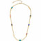 JEWELS BY LEONARDO Halskette Bruna • Anker-Kette aus goldfarbenem Edelstahl • verschiedene Halb-Edelsteine • 45-50 cm Länge • besonderes Schmuck Geschenk für Frauen • 023230