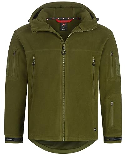 Höhenhorn 43Q12+ZWL4 Biferten Herren Militär Fleecejacke Grün Gr. M