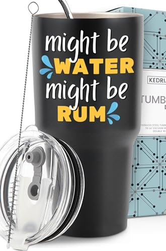 Funny Might Be Rum Tumbler 30oz, Perfect Rum Lovers Gifts for Men, Unique Rum Drinker Gifts, Ideal Gifts for Rum Lovers, Rum Gifts for Men, Birthday Gifts Ideas for Rum Drinkers, Christmas, Gift-Ready