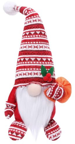 HOVIBU Gnomi Natalizi Grandi, Decorazioni Natalizie, Fatto a Mano Gnomo Natalizio, Peluche Elfi Natalizi per Decorazione da Tavolo, Decorazioni Casa Cucine Feste