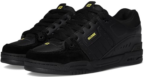 Globe Baskets inspirées Fusion Skate pour Homme, Onyx/Agrumes, 43 EU