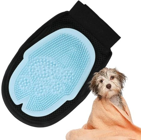 Generisch Katzenhandschuhe für die Pflege, Hundepflegehandschuhe zum Baden,Hundepinselhandschuh | Soft Combdesign, Pflichspukten zum Absatz, Badezubehör für Haustiermassagen und Pflege