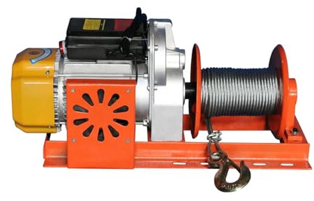 AYJYZHIAG Argano Elettrico 220/380V 3KW Argano for ristrutturazione edilizia Argano for rimorchio Argano for paranco 500KG 30M/60M(30M Double Fans)