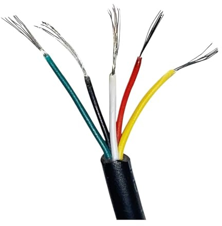 1pc Power Cable 22 AWG Signal Control 2core 3core 4Core Multi-core Sheathed Wire Tin-pated Copper Audio Lamp Line(22AWG 2 core)