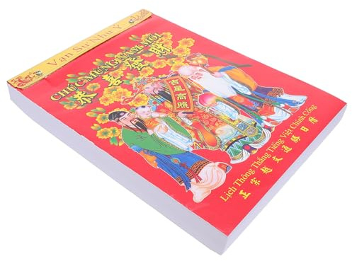 TOVINANNA Calendrier Mural 2026 Traditionnel 16 Pages 190X260 MM en Papier Épais Inodore Calendrier Lunaire Chinois à Suspendre Dates Quotidiennes 24 Termes Solaires et Événements