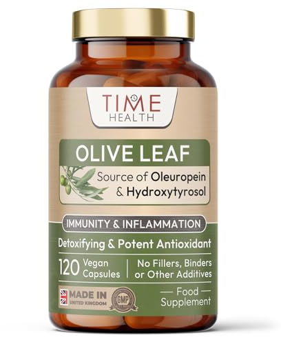 Olive Leaf Extract - Spanish Source - UK Made - Zero Additives - Pullulan (120 Count (Pack of 1))
